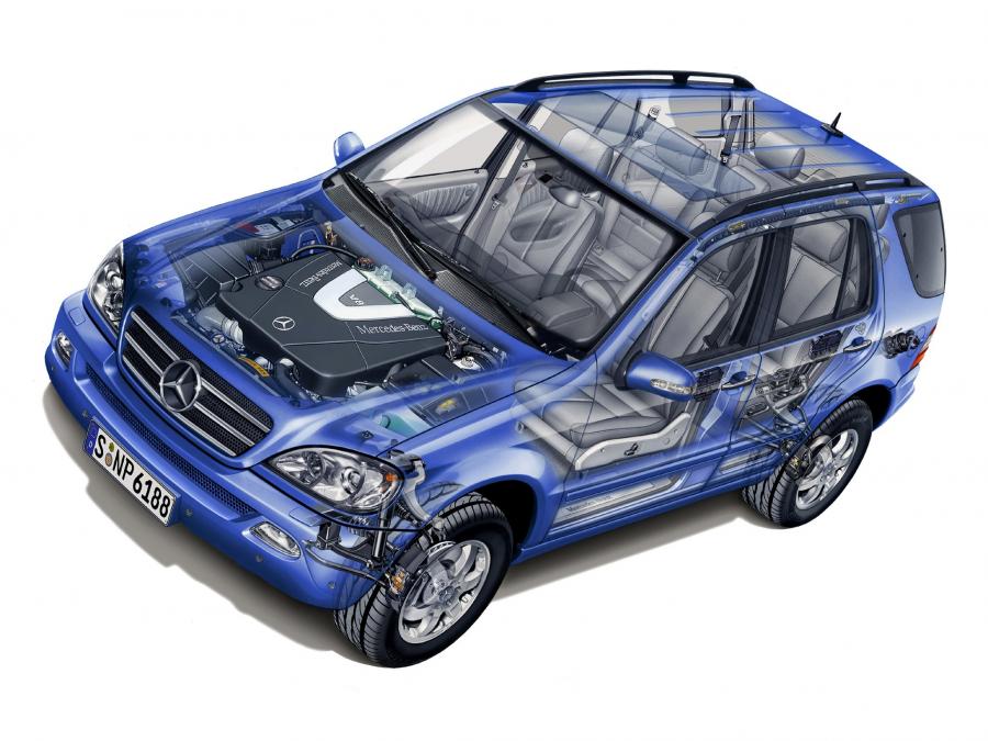 Схема Mercedes-Benz ML400 2001 года  (фото 2 из 3)